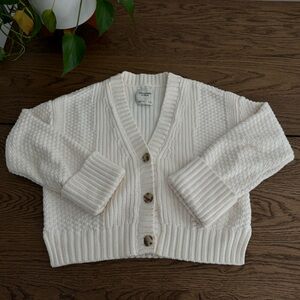 Abercrombie cotton seed stitch cardigan